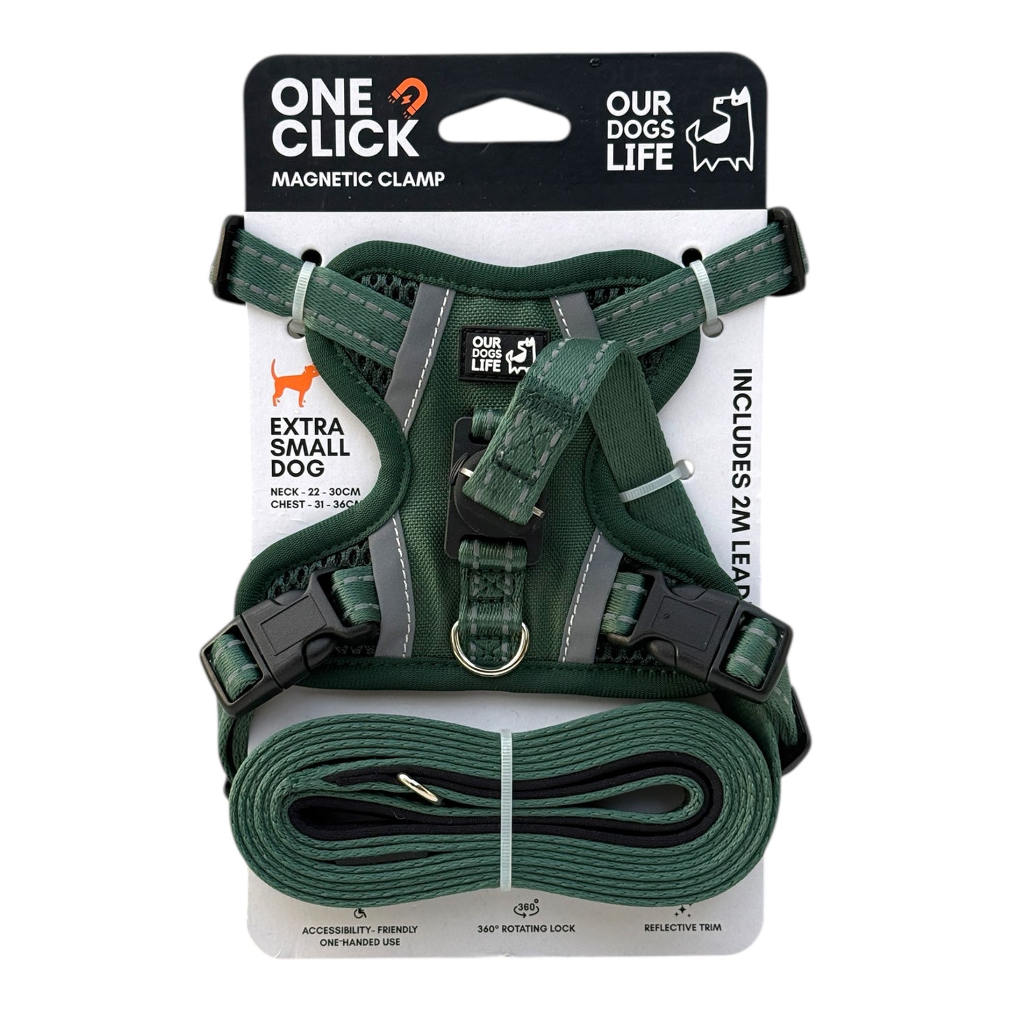 Hundesele med magnetlås – Patentert & enkel i bruk | OurDogsLife™